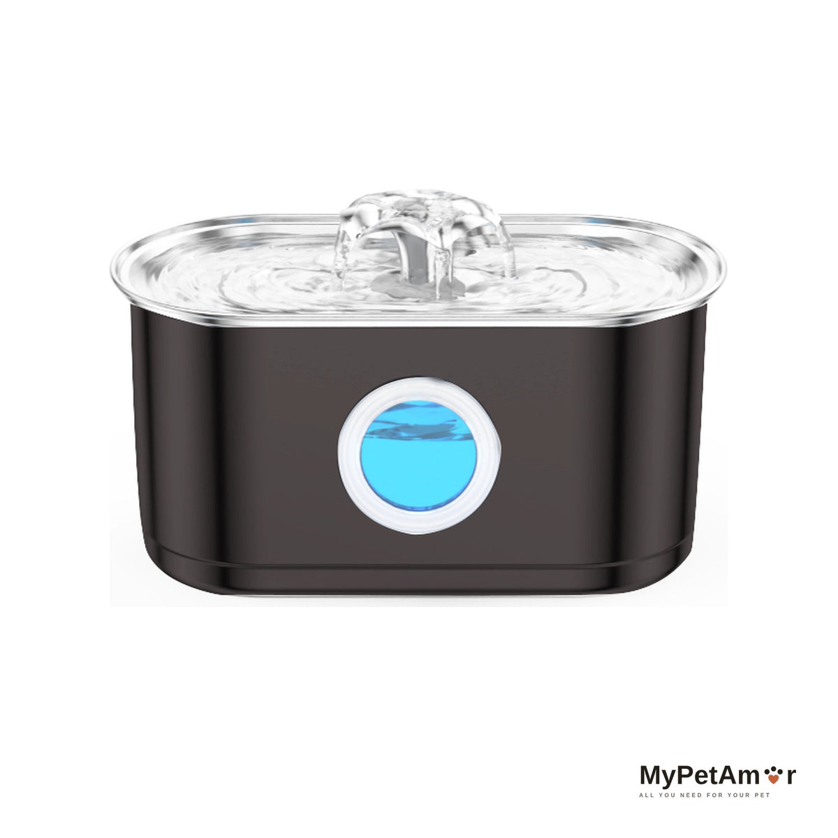 MyPetAmor Roxy — מזרקת מים מנירוסטה 4 ליטר