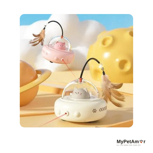 MyPetAmor צעצוע לייזר מתגלגל ונטען